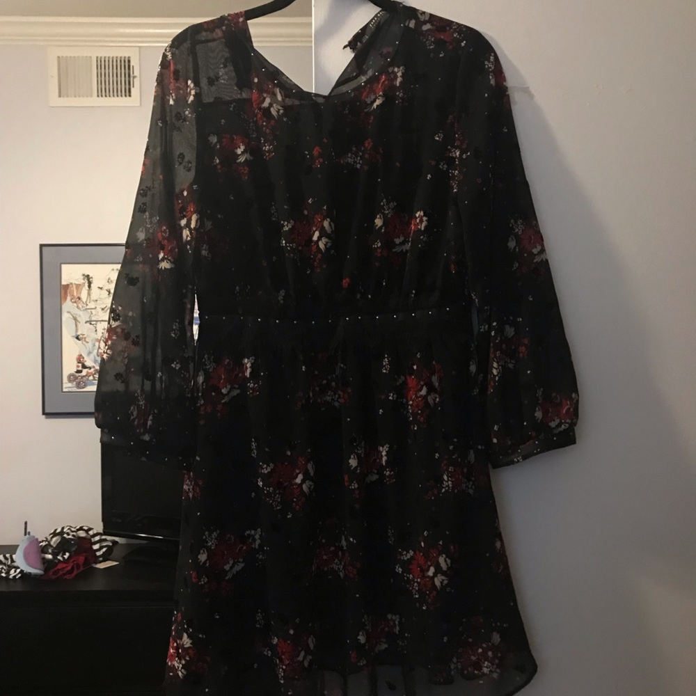 Zara basic black dress